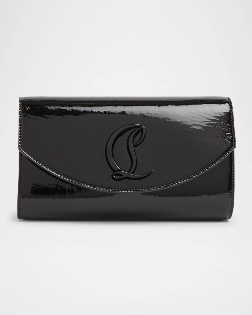 Loubi54 Patent Leather Wallet on Chain